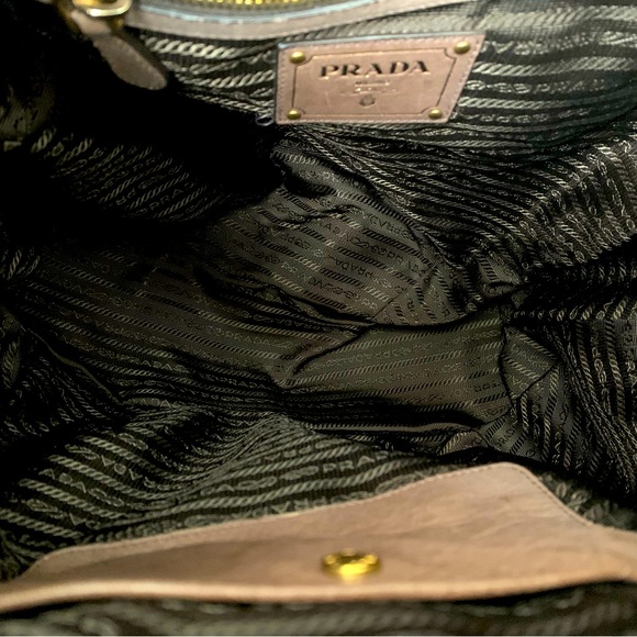 PRADA Cervo Shine Hobo in Brown (Teak) - Large - Picture 10 of 12